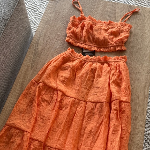Thats So Fetch Dresses & Skirts - Orange Maxi Skirt
